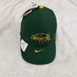 Nike Dark Green NDSU Fan Face Cap with Yellow Details